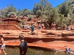 Things to do: swimming at Slide Rock in Sedona Az
