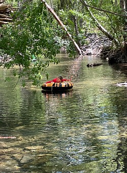 Swimming at Crescent Moon Picnic Area
